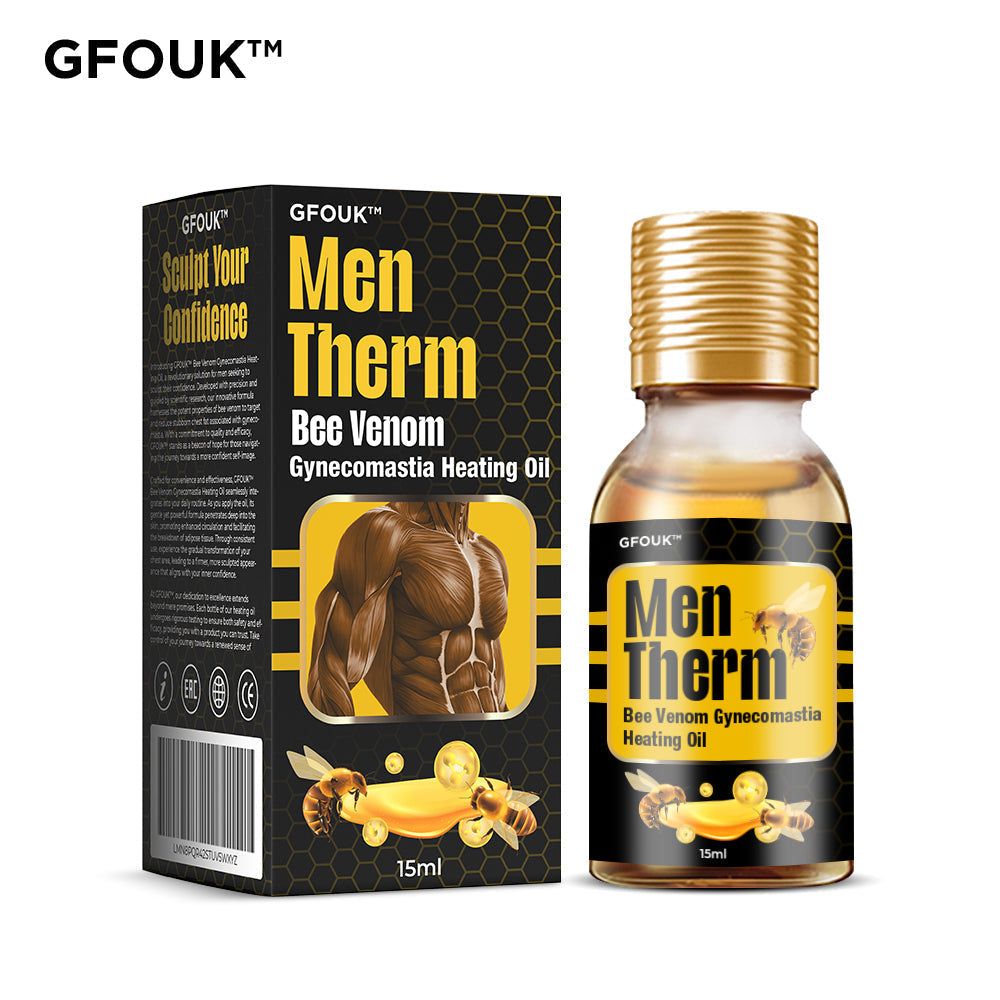 GFOUK™ MenTherm Bee Venom Gynecomastia Heating Oil ( Pack of 2)